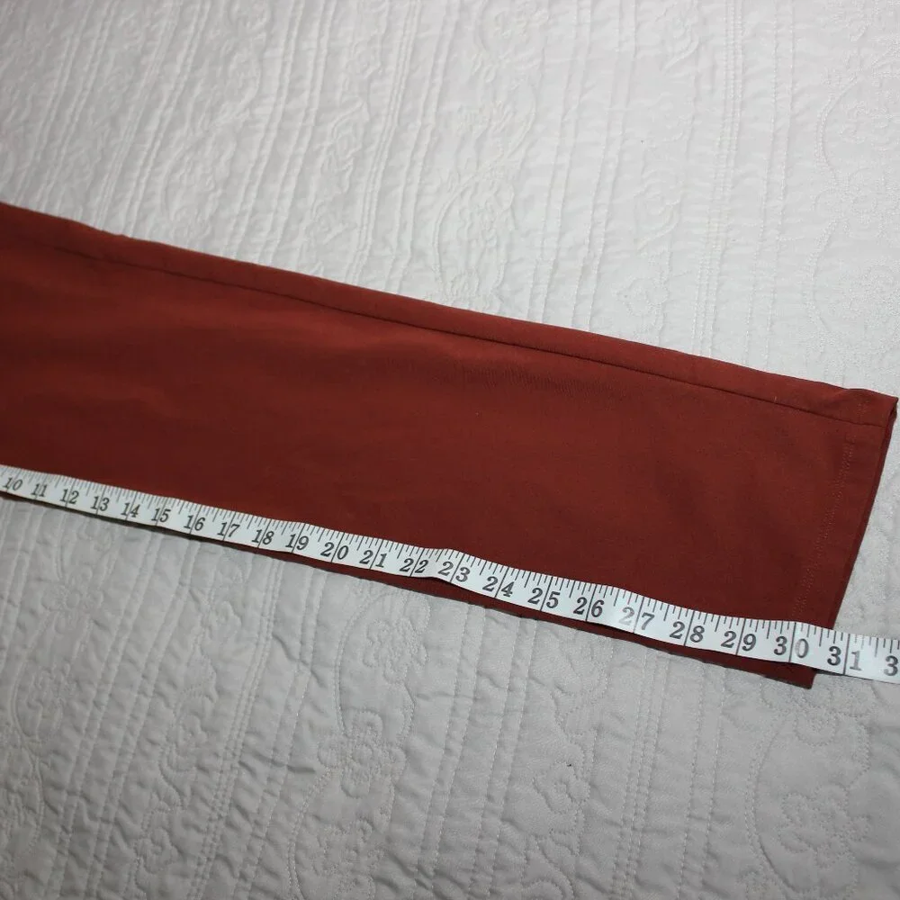 Lululemon Men's Commission Pant Slim Chino Size 28 Waist LM5AF2S Rust Color - Picture 8 of 11